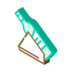 holder wine isometric icon vector. holder wine sign. isolated symbol illustration