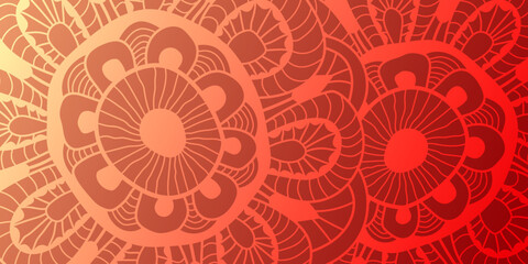 Color floral scribble illustration. Abstract vector hand drawn flower colorful background.