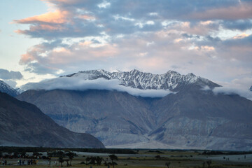 Beautiful but remote, Hunder village sits like an oasis in the middle of cold desert in Nubra valley, Ladakh - India