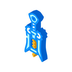 corkscrew hand wine isometric icon vector. corkscrew hand wine sign. isolated symbol illustration