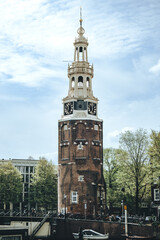 Fototapeta na wymiar Tower in Amsterdam