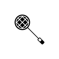 Racket icon set. Sport vector collection. Tennis racket vector icon black classic illustration. Racket icon for tennis and badminton