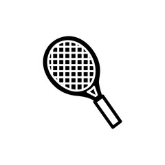 Racket icon set. Sport vector collection. Tennis racket vector icon black classic illustration. Racket icon for tennis and badminton