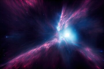 Stunning photorealistic nebula in outer space. AI generated background is not based on any real image.	