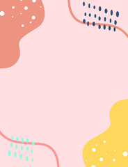 pink polka dot frame