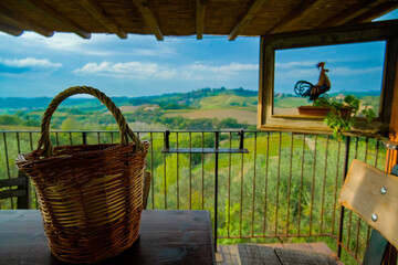 beautiful Italian details, hills and landscape