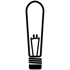 Light lamp symbol template for graphic and web design collection logo vector illustration