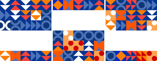 Obraz premium set of backgrounds