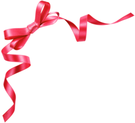 red ribbon bow