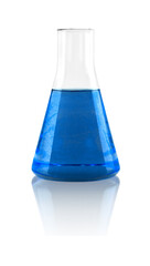 Laboratory Flask with Liquid