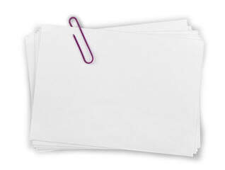 Blank Cards with Paper Clip