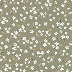 Floral seamless pattern. Vector design for paper, cover, fabric, interior decor and other use.