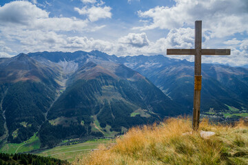 cross on a mountain