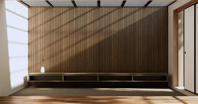 Empty wall concrete wabisabi style .3D rendering