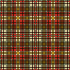 Decorative tartan plaid tiles pattern illustration