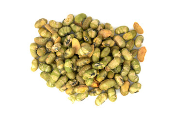 Dry roasted Edamame in Wasabi Spice - green soy beans