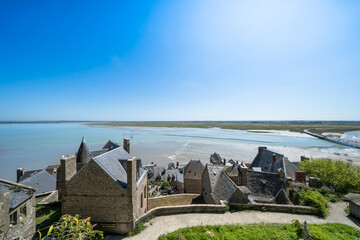 View from Mont Saint Michel Abbey, France