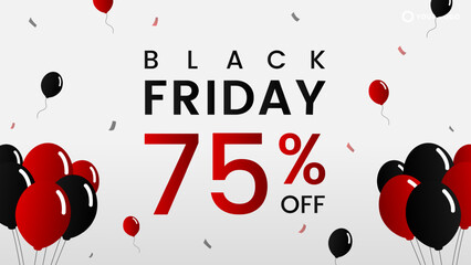 Backgound black friday fashion sale banner template post. premium vector