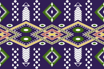 ethnic abstract art tribal seamless pattern Folk Embroidery, ikat Patterns, Aztec Geometric Art Ornament Prints, Carpet Designs, Wallpaper, Clothing, Wraps, Fabrics, Covers, Textiles , background imag