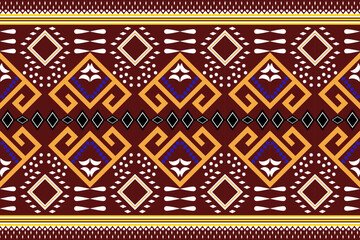 ethnic abstract art tribal seamless pattern Folk Embroidery, ikat Patterns, Aztec Geometric Art Ornament Prints, Carpet Designs, Wallpaper, Clothing, Wraps, Fabrics, Covers, Textiles , background imag