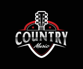 Country Music Festival Logo Design Template