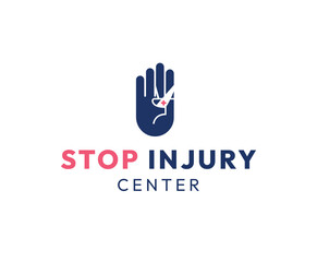 Stop Injury Campaign Logo Design Template
