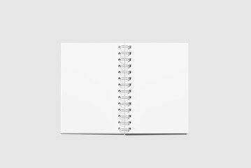 A5 Spiral Notebook Blank Mockup