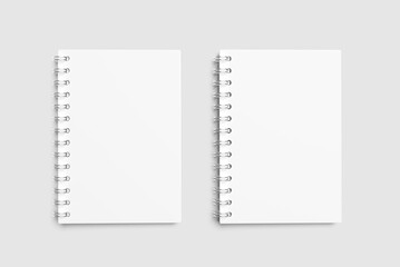 A5 Spiral Notebook Blank Mockup