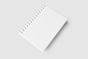 A5 Spiral Notebook Blank Mockup