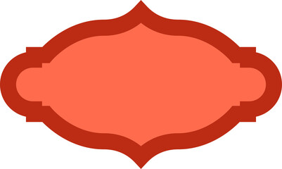 red label badge illustration