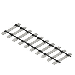 3d rendering illustration of a railway track
