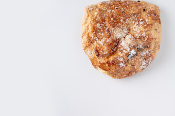 sweet bun, isolate on white background, copy space