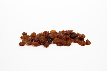 Raisins isolated on white background
