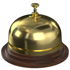 3d rendering illustration of a reception bell
