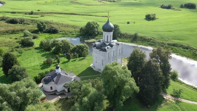 Orthodox Church of Intercession on River Nerl, Bogolyubovo, Suzdalsky District, Vladimir Oblast, Russia