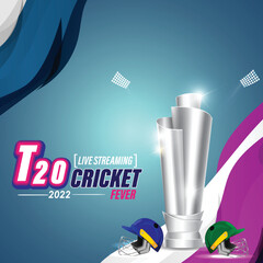 ICC Men's T20 World Cup cricket championship abstract background.