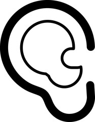 Ear line icon
