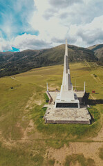 Quinoa, Ayacucho, 2022. Commemorative obelisk in La Pampa de Ayacucho remembering the Battle, Peru.