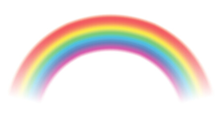Rainbow, PNG isolated on transparent background	
