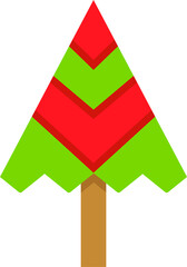 decorative Christmas tree illustration