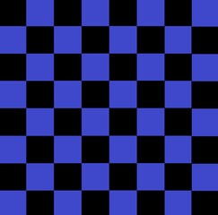 Fondo abstracto de formas cuadriculadas alternas con forma de ajedrez y tonos negros y azules