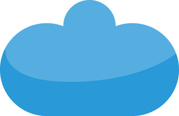 blue cloud scape illustration