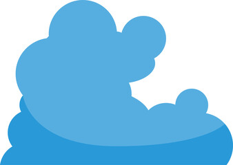 blue cloud scape illustration