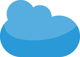 blue cloud scape illustration