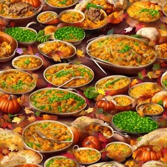 A Magnificent Thanksgiving Turkey Feast, Made by AI