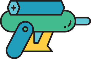 Obraz premium futuristic gun and space gun icon