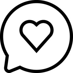 Speech, communication, bubble line icon   