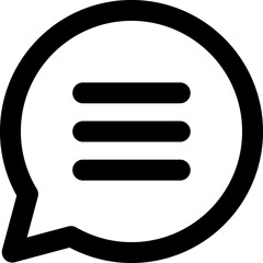 Speech, communication, bubble line icon   