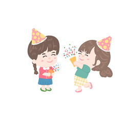 New year party people, celebrating and happy Christmas