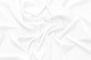 Fototapeta premium white cloth background soft wrinkled fabric patrem and surface.